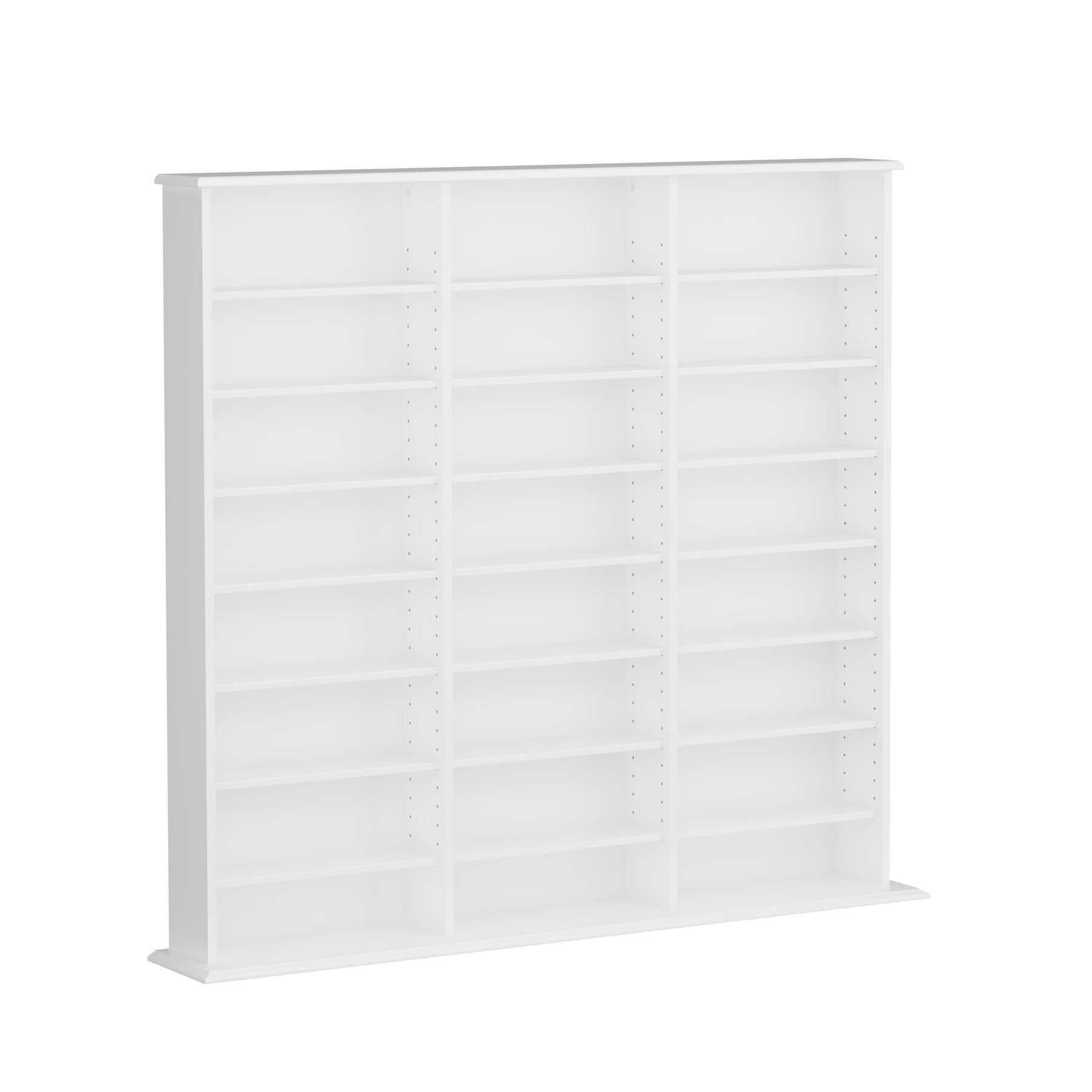 Prepac 51" Triple CD DVD Wall Media Storage Rack in Black