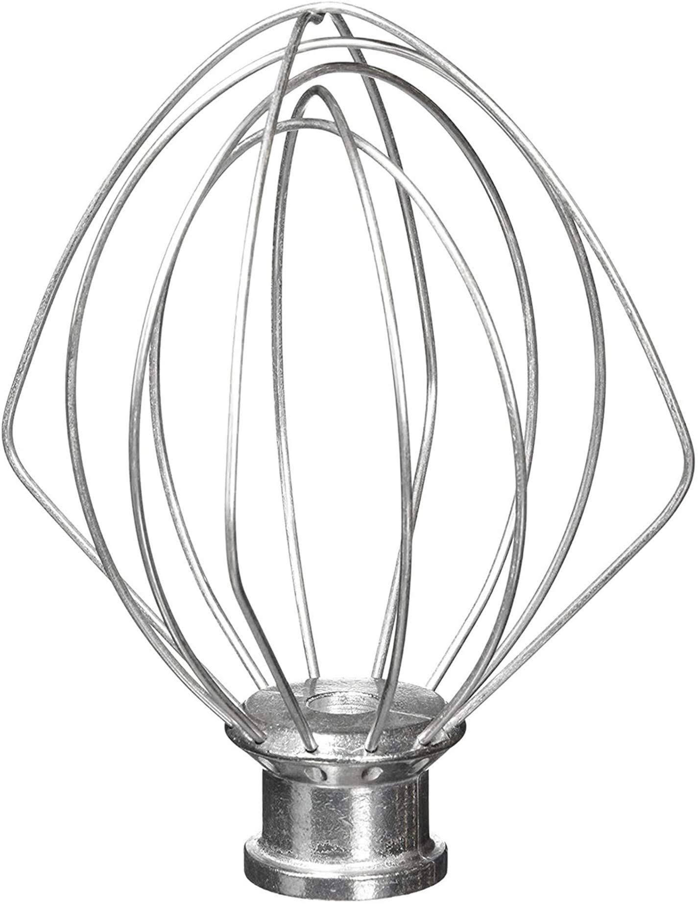 6-Wire Whip Attachment Fits KitchenAid Tilt-Head Stand Mixer Replace K45ww Stainless Steel Egg Heavy Cream Beater Cakes Mayonnaise Whisk