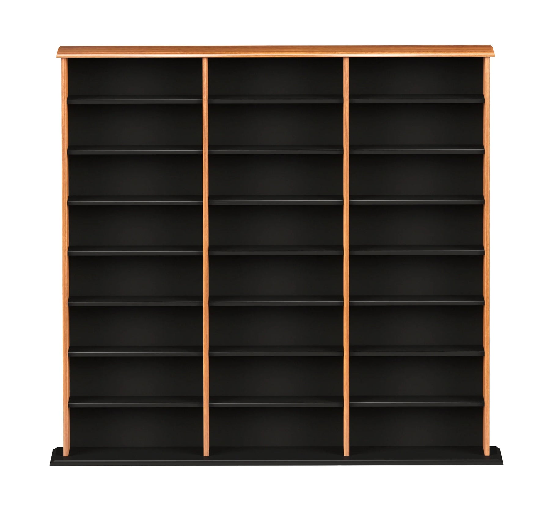 Prepac 51" Triple CD DVD Wall Media Storage Rack in Black